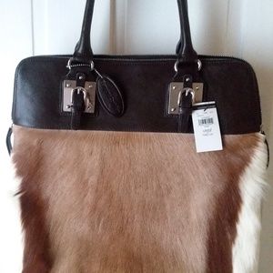 NEW Wilsons Leather Roma Springbok Leather Purse